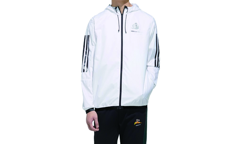 adidas M BRND PRD WB White Hooded Sports Jacket GK5869