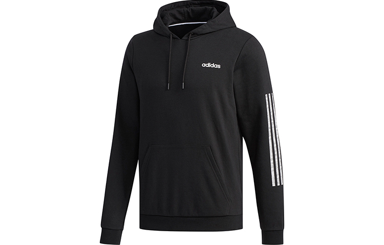 adidas M CE 3-Stripes Hoodie Logo Print Sportswear - Black DW8042