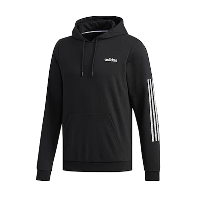 adidas M CE 3-Stripes Hoodie Logo Print Sportswear - Black DW8042
