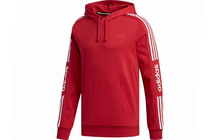 adidas M CE 8S Pullover Hoodie Red Side Striped Sweatshirt GD1623