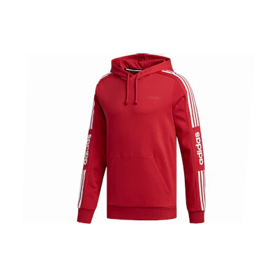 adidas M CE 8S Pullover Hoodie Red Side Striped Sweatshirt GD1623