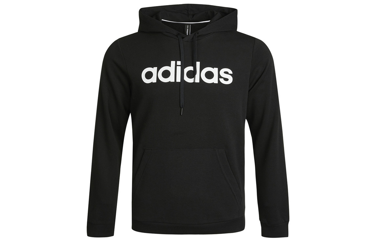 adidas M CE Hoodie Black Pullover with Logo Print Design GP4875
