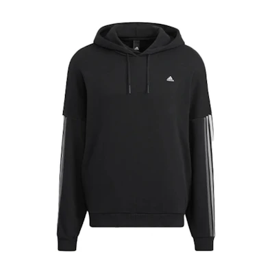 adidas M City Striped Hoodie Black Sweatshirt HC9964