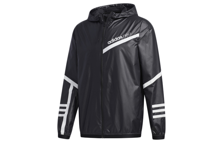 adidas M CS 3-Stripes Black Sports Hoodie Jacket GK5881