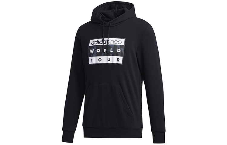 adidas M CS Camo HDY Black Printed Casual Hoodie FU1038