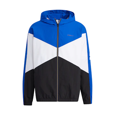 adidas M CS CB WB Logo Embroidered Patchwork Colorblock Hoodie Jacket Blue GP5687