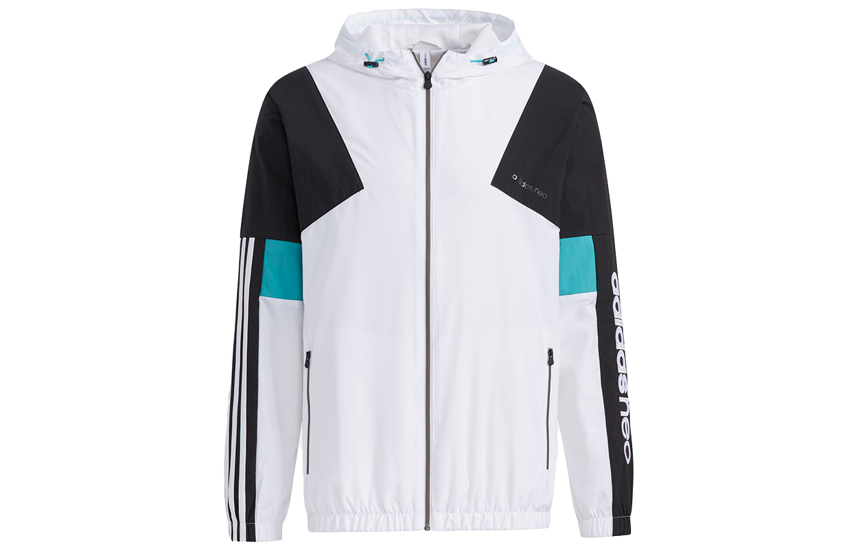 adidas M CS Colorblock WB 2 Logo Embroidery Jacket White GP5685