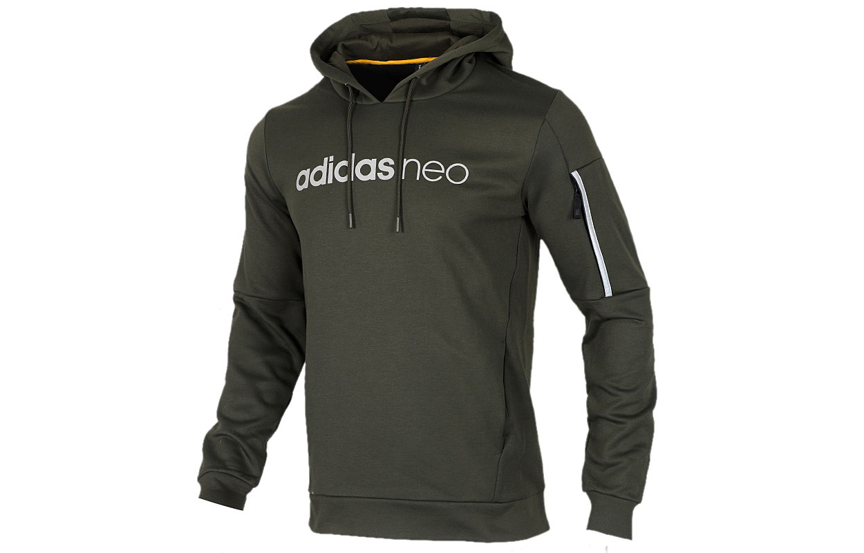 adidas M CS RFL BR Pullover Hoodie Army Green Casual Sportswear FK5810