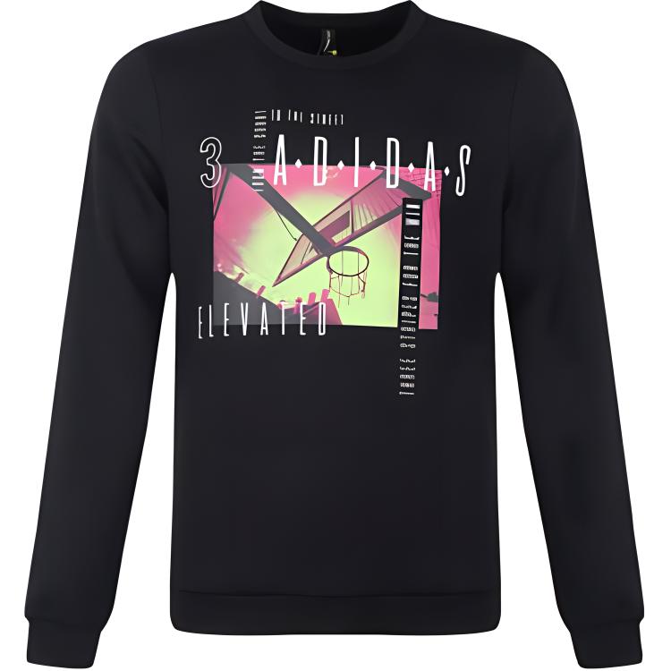 adidas M CS Sweatshirt Casual Pullover Crewneck - Black DZ8718