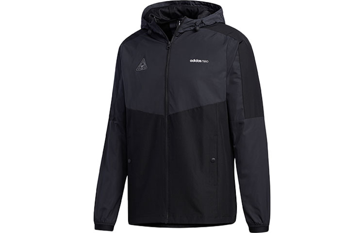adidas M CS Varsity WB Casual Sports Hoodie Jacket Black GJ8953