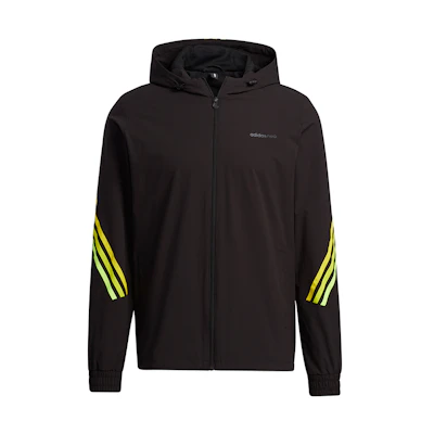 adidas M Fav 3-Stripes Logo Hoodie Jacket Black GP5659