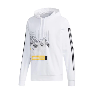 adidas M FAV GR Hoodie Casual Pullover - White EI4474