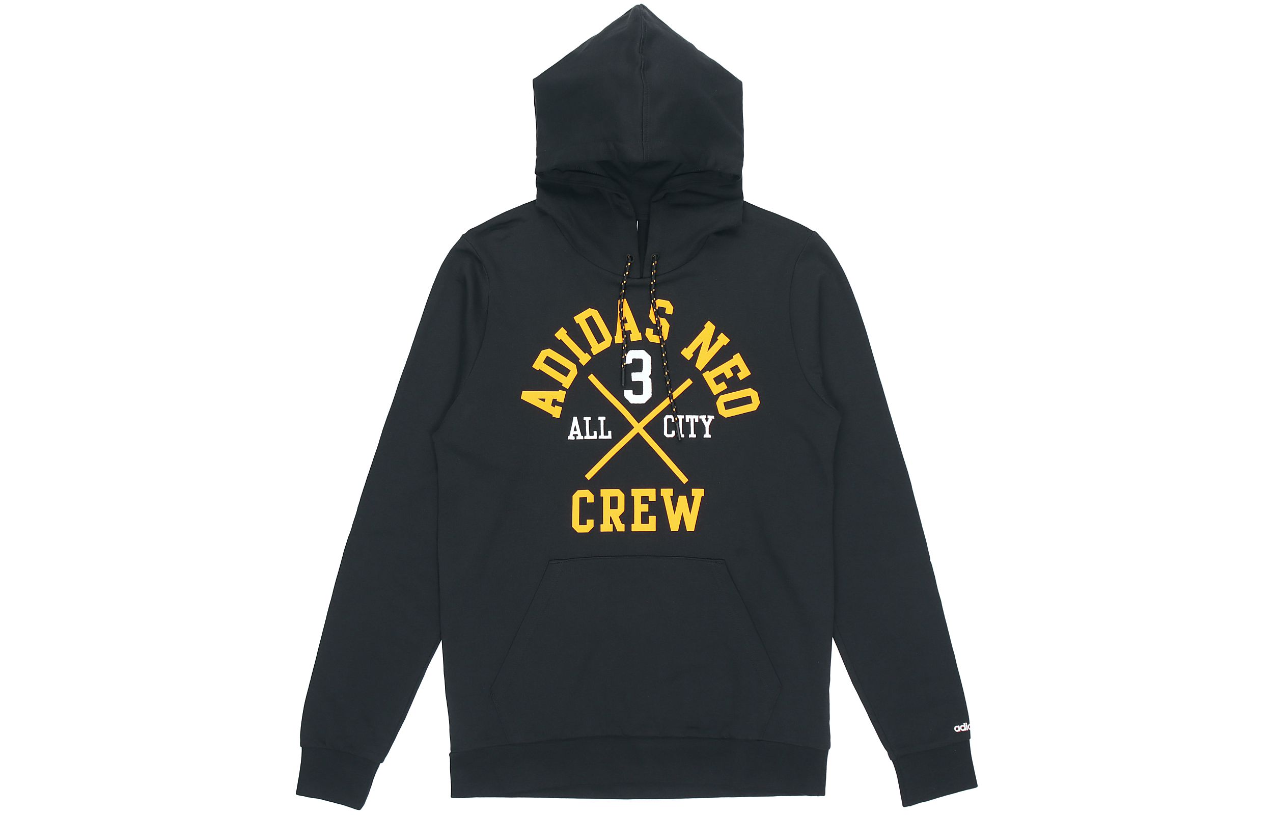 adidas M Fav Sv Hdy Retro Graphic Pullover Hoodie Black EI6285