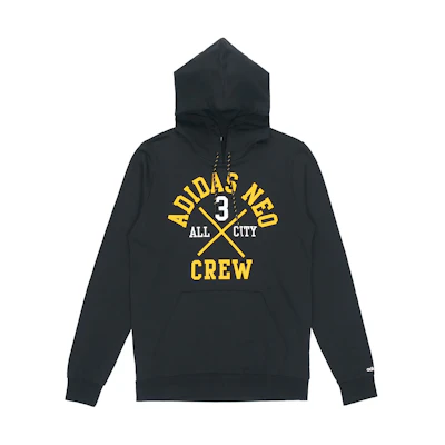 adidas M Fav Sv Hdy Retro Graphic Pullover Hoodie Black EI6285