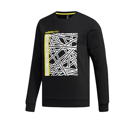 adidas M FAVES Crewneck Sweatshirt Black FP7856