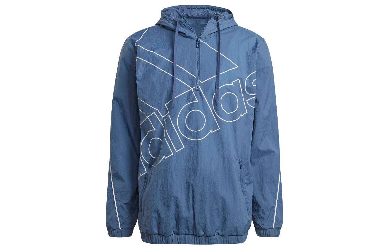 adidas M Favs Q1 Half-Zip Pullover Training Jacket Men’s Navy Blue GK9443