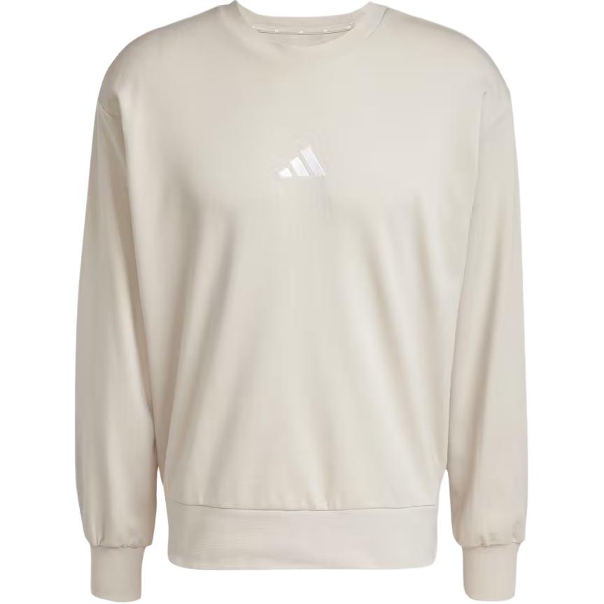 adidas M FEELCOZY Crewneck Drop Shoulder Sweatshirt Grey Mens Casual IN6087