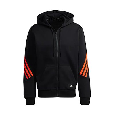 adidas M FI 3-Stripes Sports Hooded Jacket - Black H46532