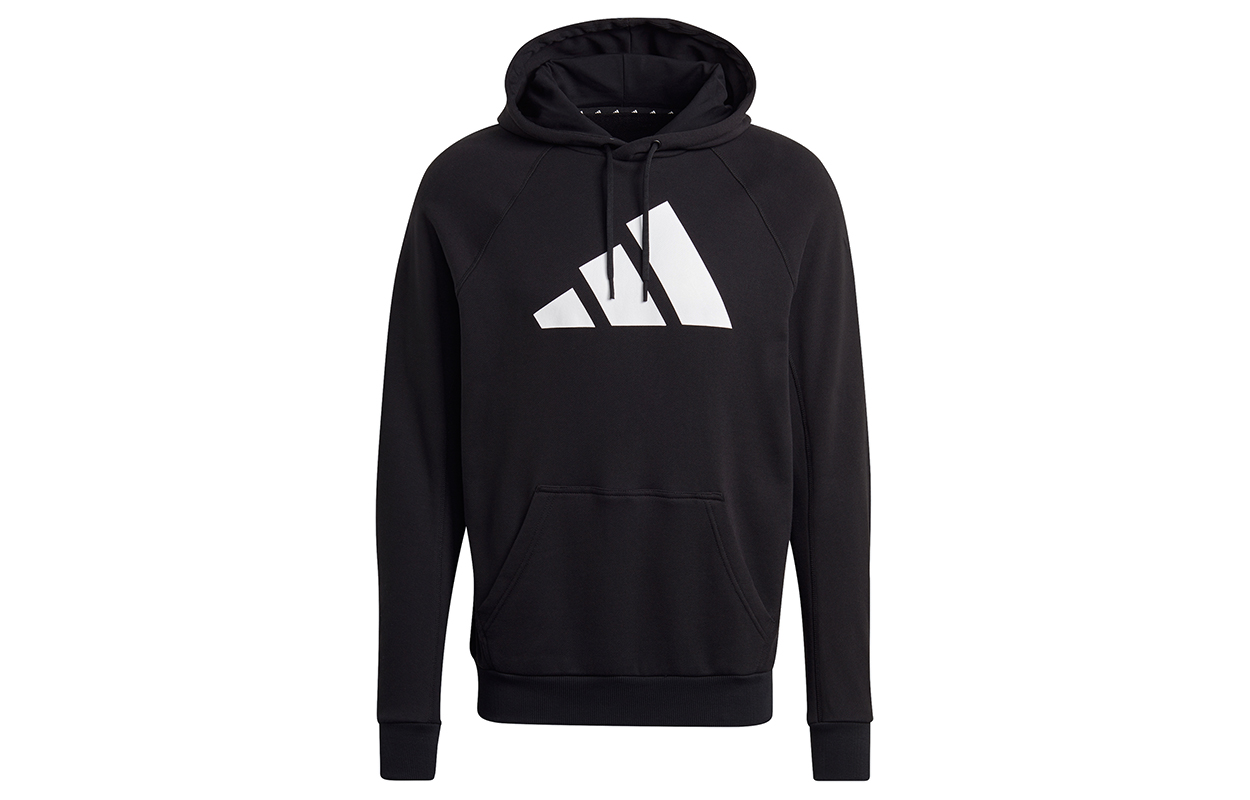 adidas M Fi Hoodie Black Casual Pullover Sweatshirt GM6458
