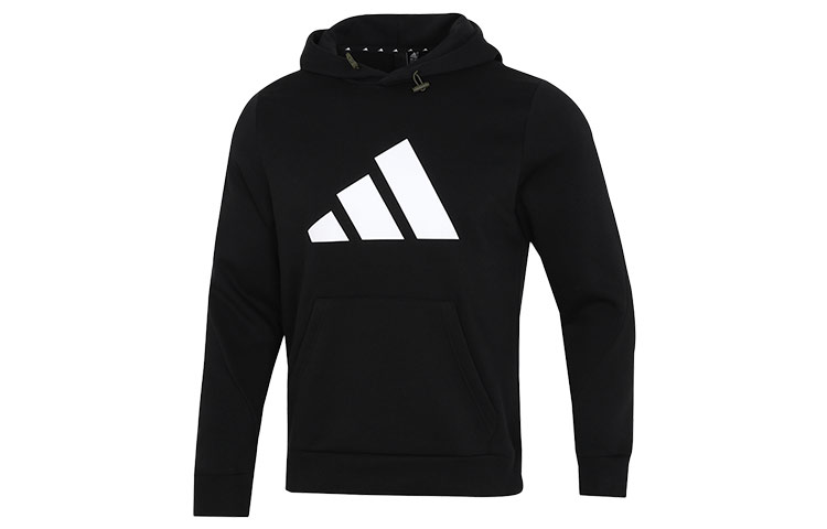 adidas M Fi WTR Pullover Hoodie with Logo - Black H46512