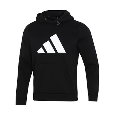 adidas M Fi WTR Pullover Hoodie with Logo - Black H46512
