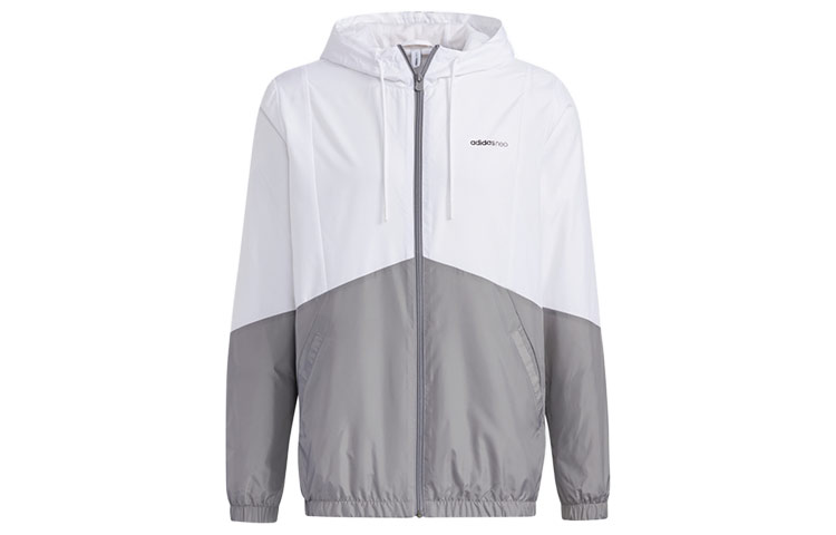 adidas M Freye WB 1 Windbreaker Jacket White Grey Colorblock GP5642