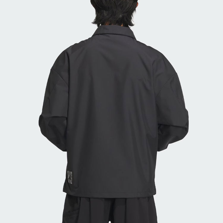 adidas M Fustl Jacket Black Casual Sportswear with Solid Logo Design IM9082 圖 4