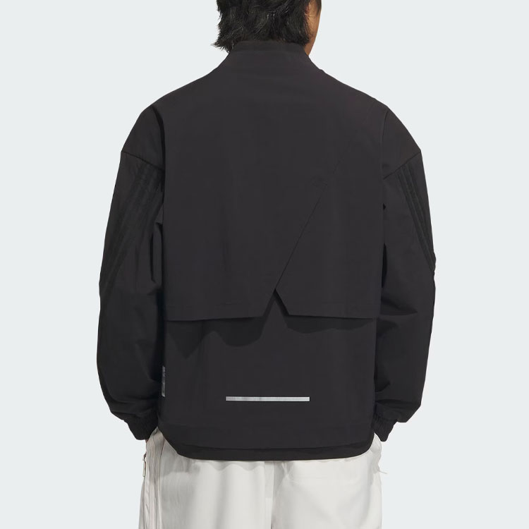 Shop adidas M Fustl Jacket Black Logo Casual Workwear Long Sleeve Jacket IY8023