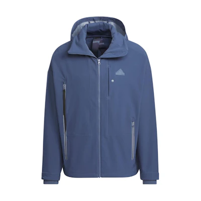 adidas M Fustl Jkt 2 Logo Casual Loose Fit Hoodie Jacket Grey Blue IZ1497