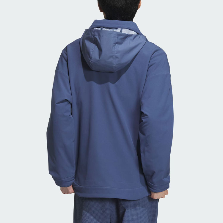 adidas M Fustl Jkt 2 Logo Casual Loose Fit Hoodie Jacket Grey Blue IZ1497 圖 4