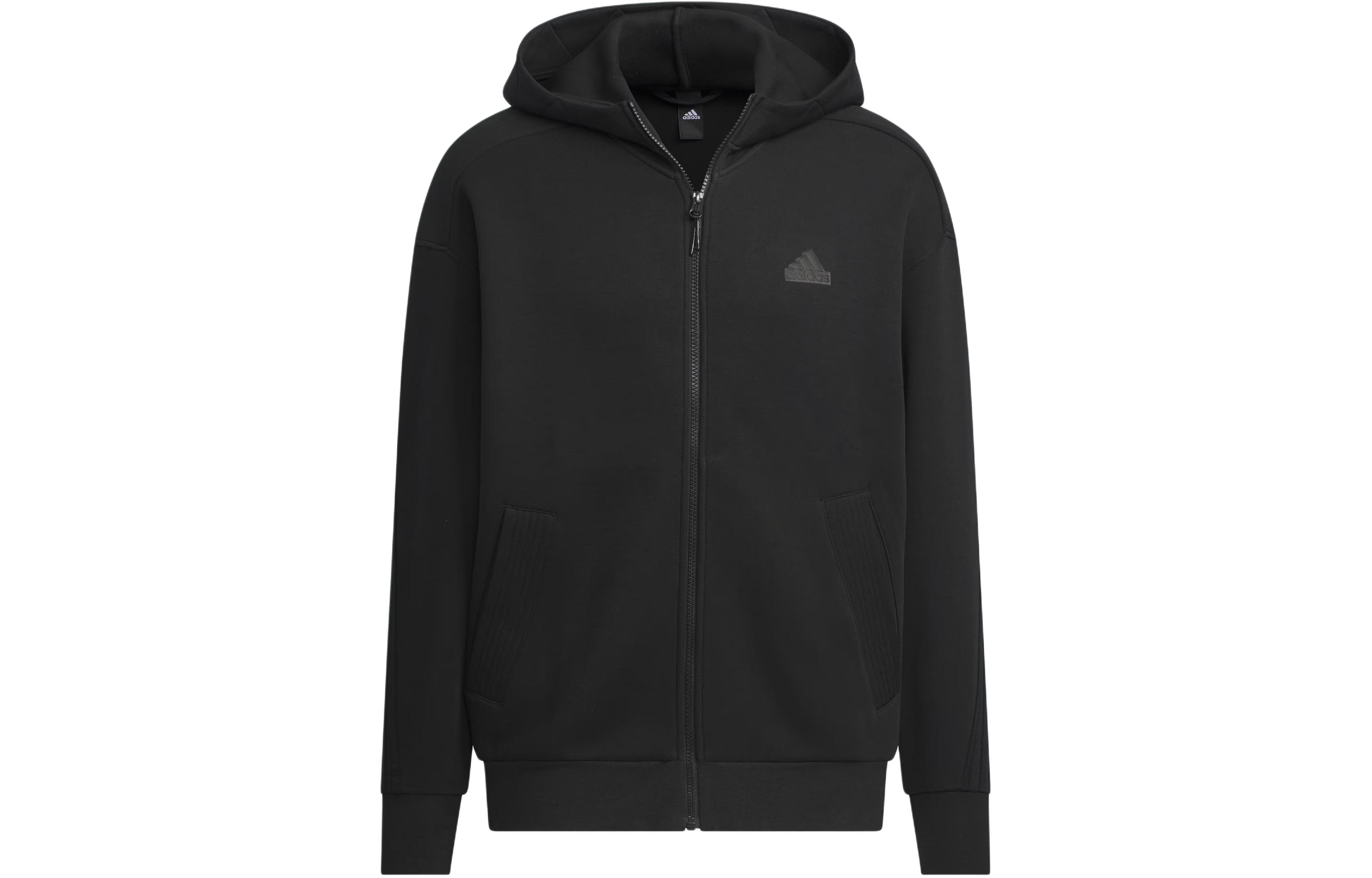 adidas M Fustl Jkt 5 Black Casual Hooded Jacket Sportswear IM9061