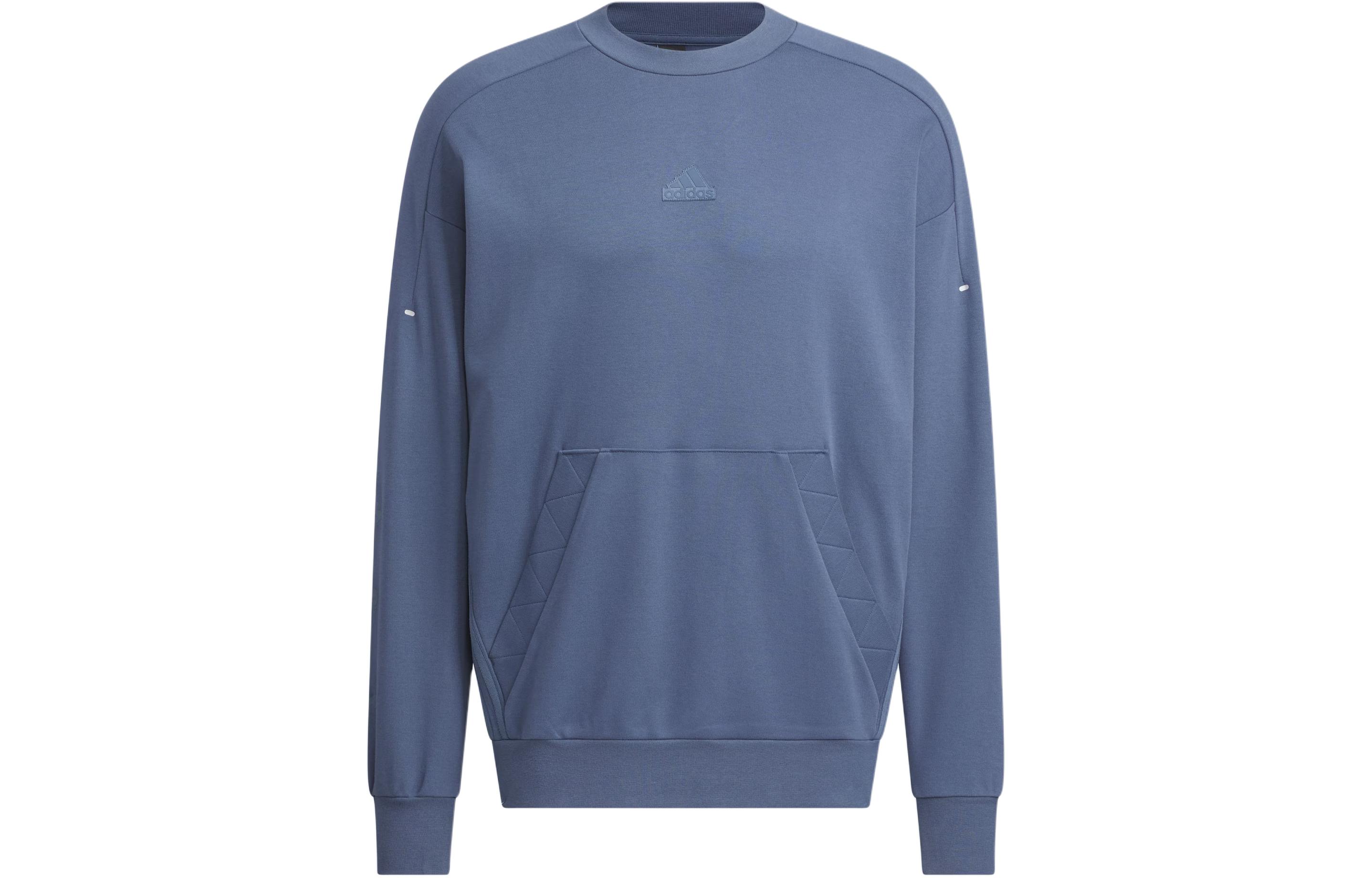 adidas M Fustl Sweatshirt Grey Blue Crewneck Casual Pullover IM9085