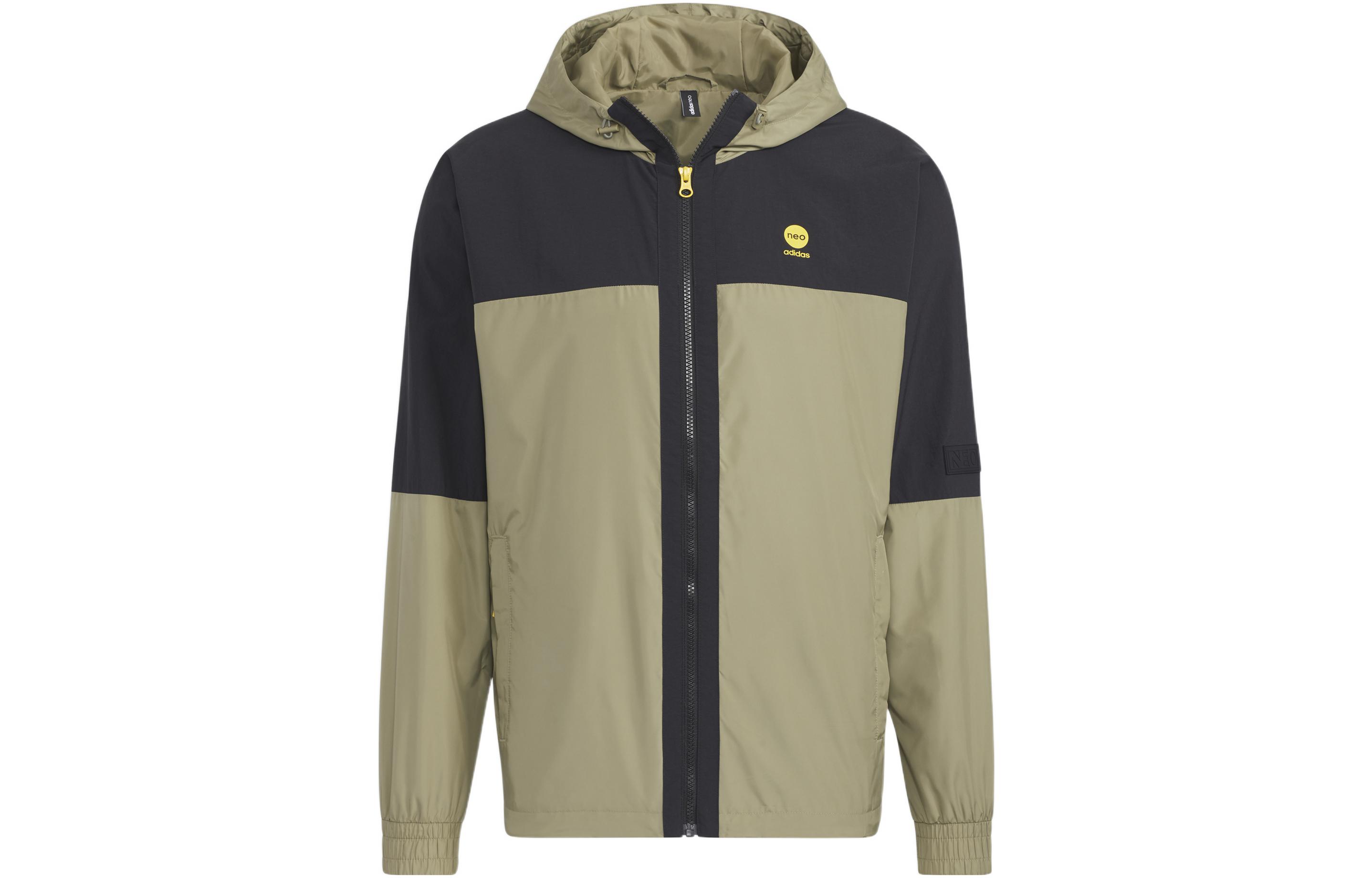 adidas M GSG CB WB Green Casual Sports Hooded Jacket HM7425