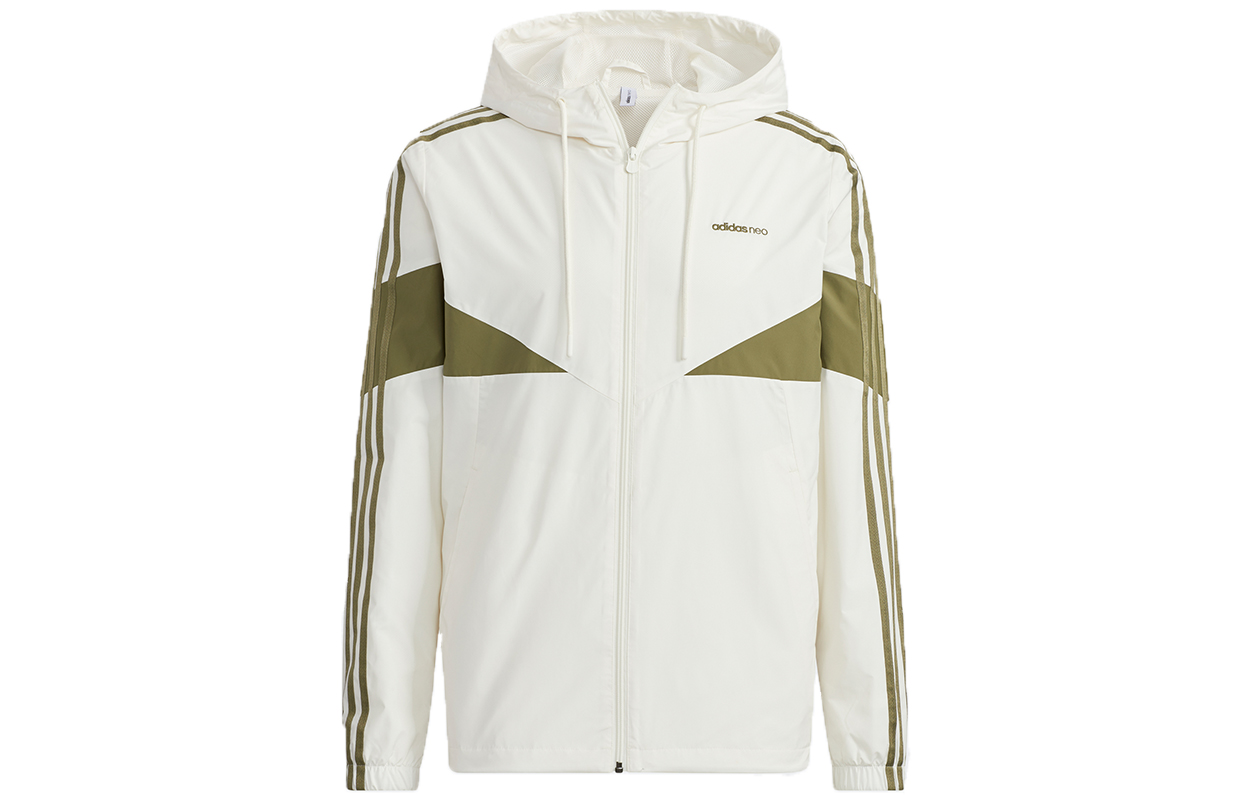 adidas M Icons 3-Stripes Colorblock Hoodie Jacket White H14231