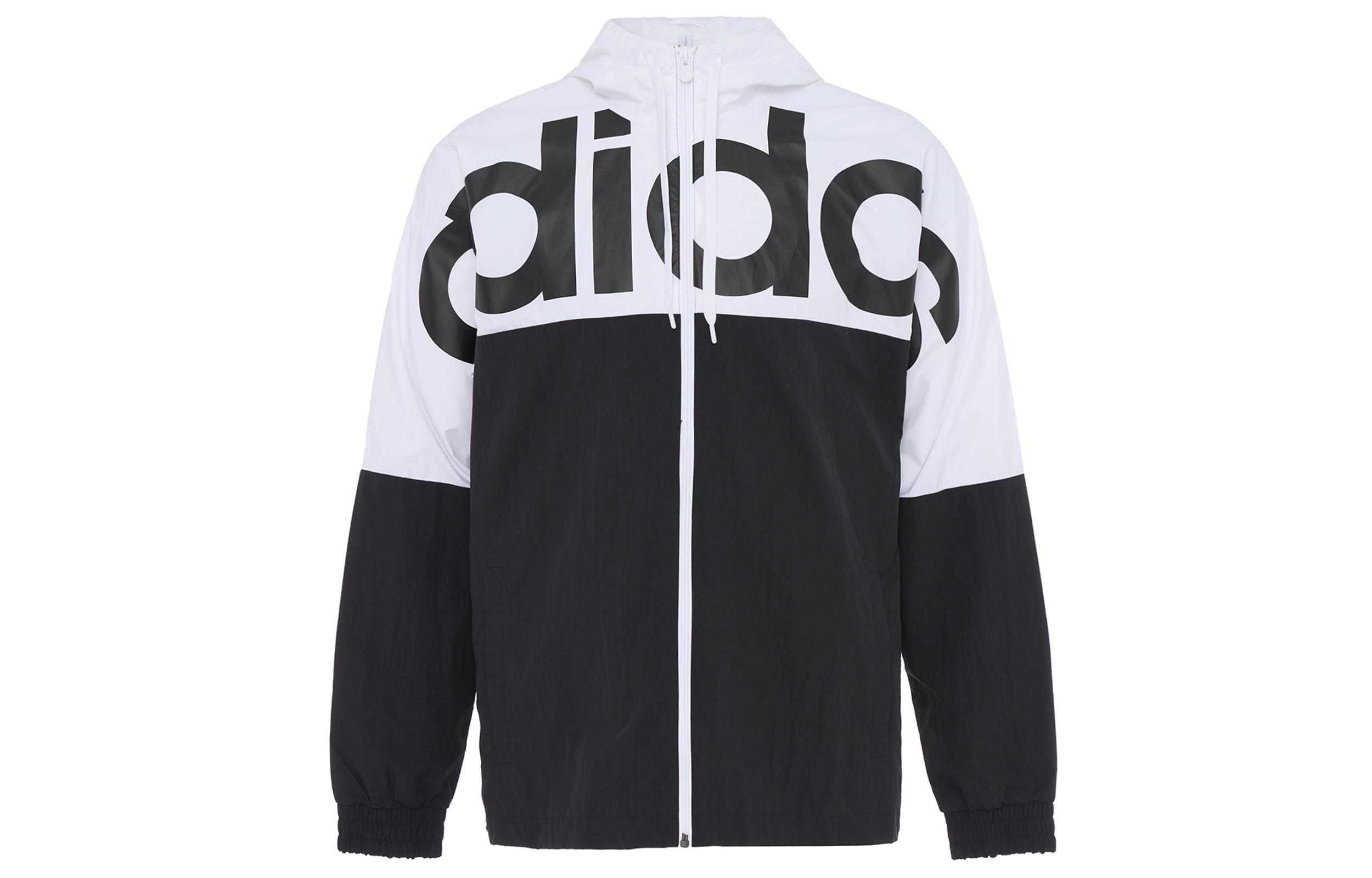 adidas M Icons C+ WB Black Colorblock Logo Hooded Jacket H14213