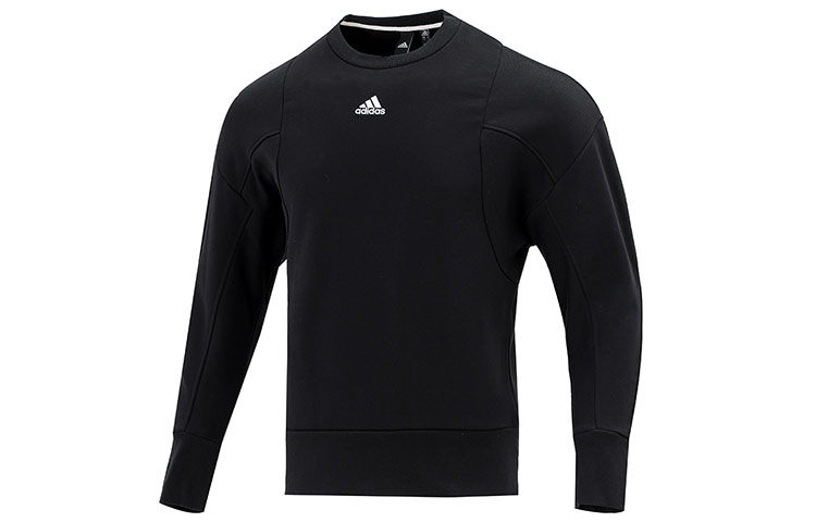 adidas M Internal Crew Fleece Pullover Sweatshirt Black HB6559