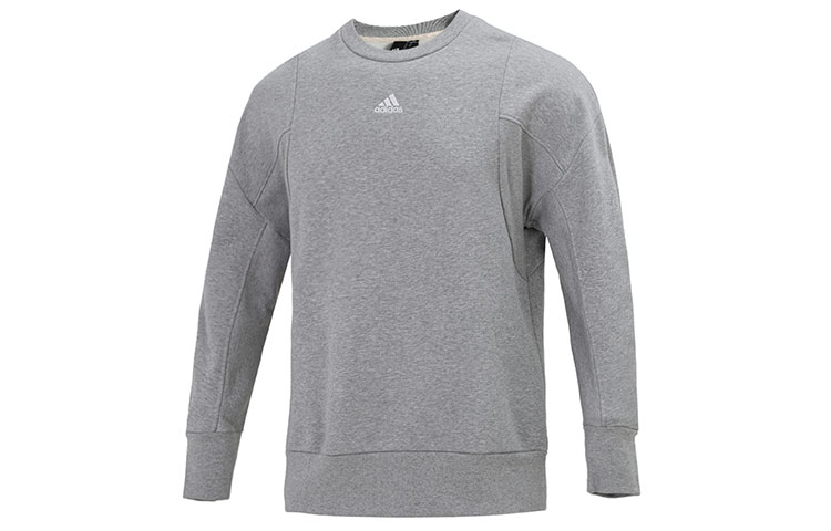 adidas M Internal Crew Fleece Pullover Sweatshirt Gray HB6560
