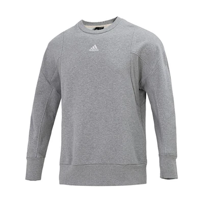 adidas M Internal Crew Fleece Pullover Sweatshirt Gray HB6560