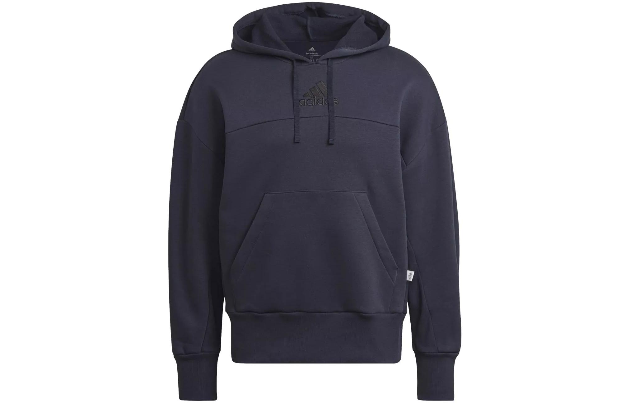 adidas M Internal OH Navy Blue Solid Pullover Hoodie HK4588