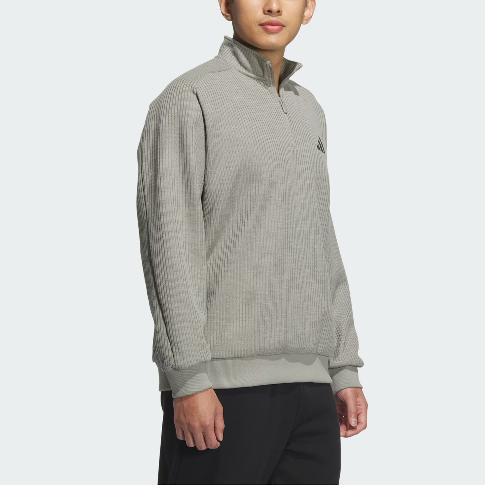 Purchase adidas 男款 M MH 半拉鍊寬鬆版型石灰色套頭運動衫 JY6950