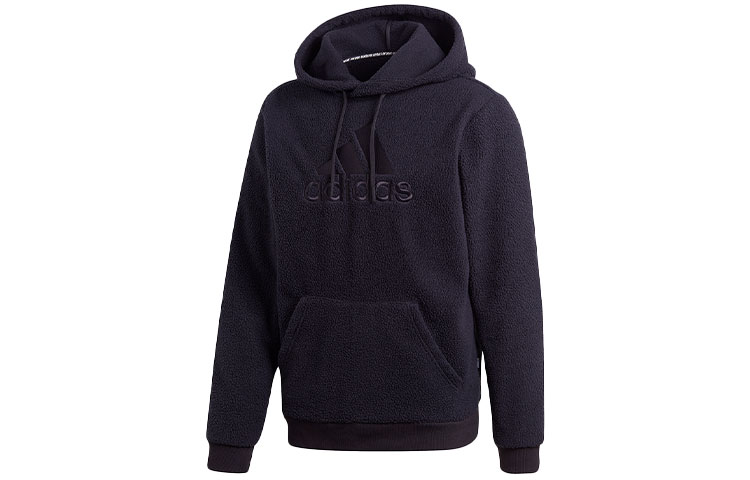 adidas M MH Winter BOS Embroidered Logo Fleece Hoodie Black () GC7298