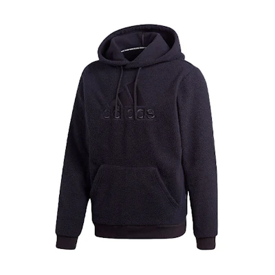 adidas M MH Winter BOS Embroidered Logo Fleece Hoodie Black () GC7298