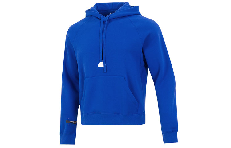adidas M New Fl Hoodie Solid Color Casual Sports Hoodie Men’s Blue HN1953
