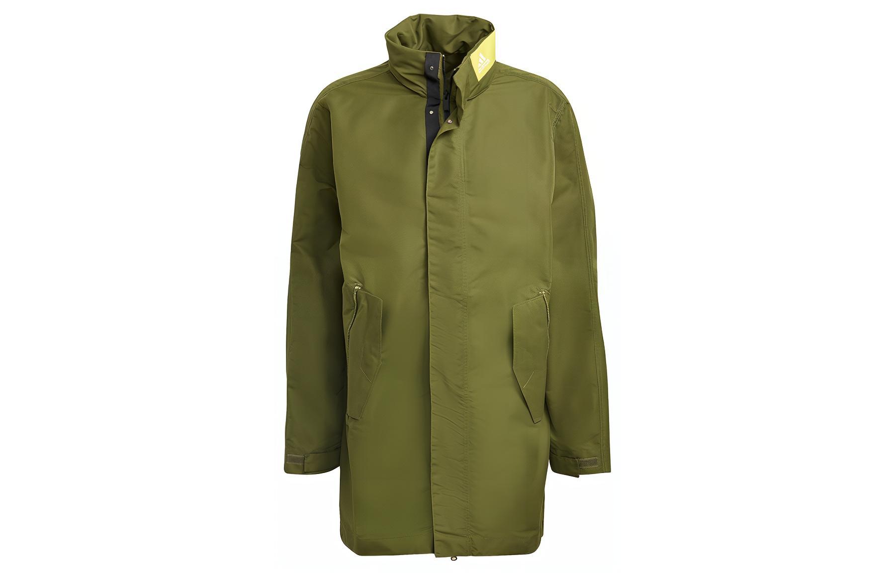adidas M Parka Military Green Mid-Length Casual Jacket GM5761
