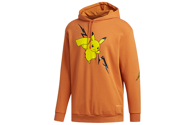 adidas M PKMN Pikachu Graphic Hoodie Khaki Brown () FU3924