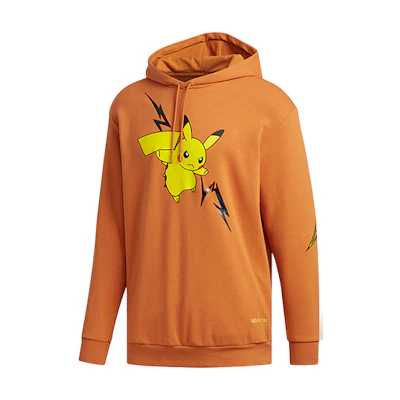 adidas M PKMN Pikachu Graphic Hoodie Khaki Brown () FU3924