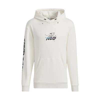 adidas M Radio Graffiti Print Hoodie Beige Long Sleeve HG9044