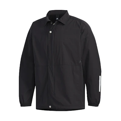 adidas M S2S Coach Jacket Black Sportswear with Back Print ED1928