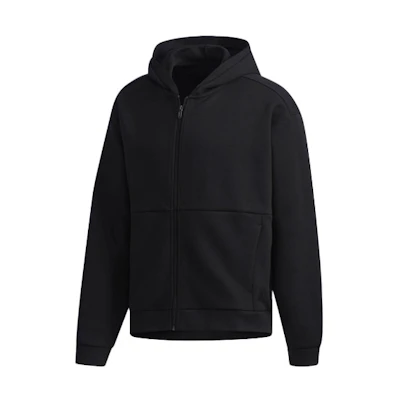adidas M S2S SPC HD Black Casual Sports Zip-Up Hoodie Jacket for Men DV3342