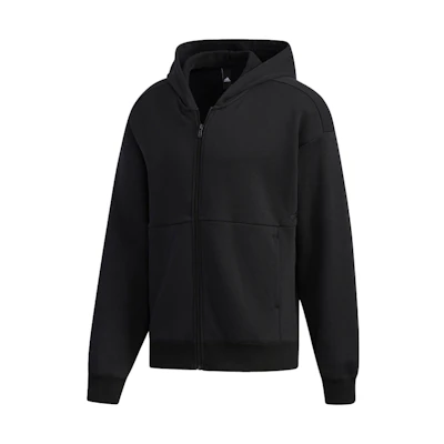 adidas M S2s Sporty Full-Zip Hoodie Jacket Black ED2008